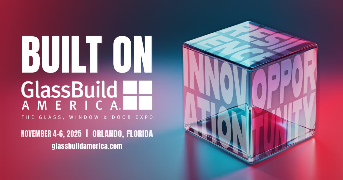 🇺🇸 Visit our booth at GlassBuild 2025